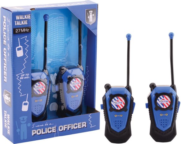 POLITIE WALKIE TALKIE BEREIK +/- 80 MTR.