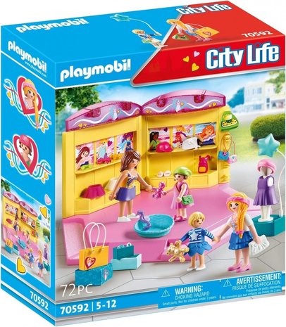 PLAYMOBIL City Life Modewinkel kinderen - 70592 - Multicolor