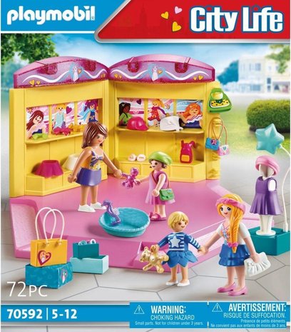 PLAYMOBIL City Life Modewinkel kinderen - 70592 - Multicolor