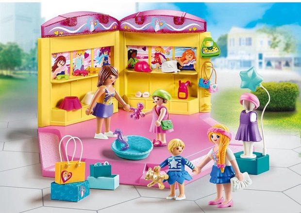 PLAYMOBIL City Life Modewinkel kinderen - 70592 - Multicolor