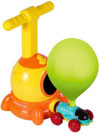 Toi-Toys Ballon Aangedreven Raketauto - inclusief 2 Auto&#039;s en 12 Ballonnen