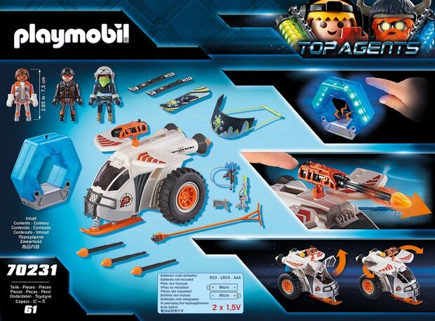 PLAYMOBIL Top Agents Spy Team sneeuwmobiel - 70231