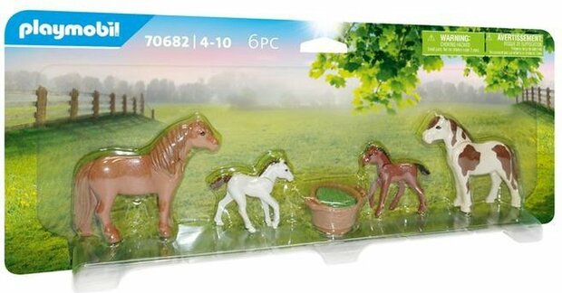 PLAYMOBIL Country Pony&#039;s met veulens - 70682